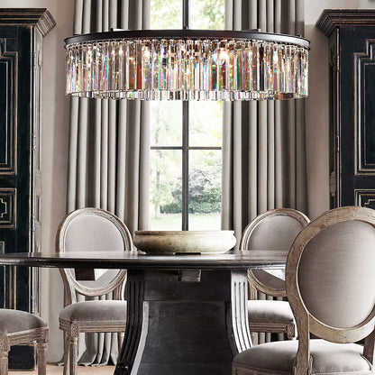 XINYUE Crystal Round Chandelier