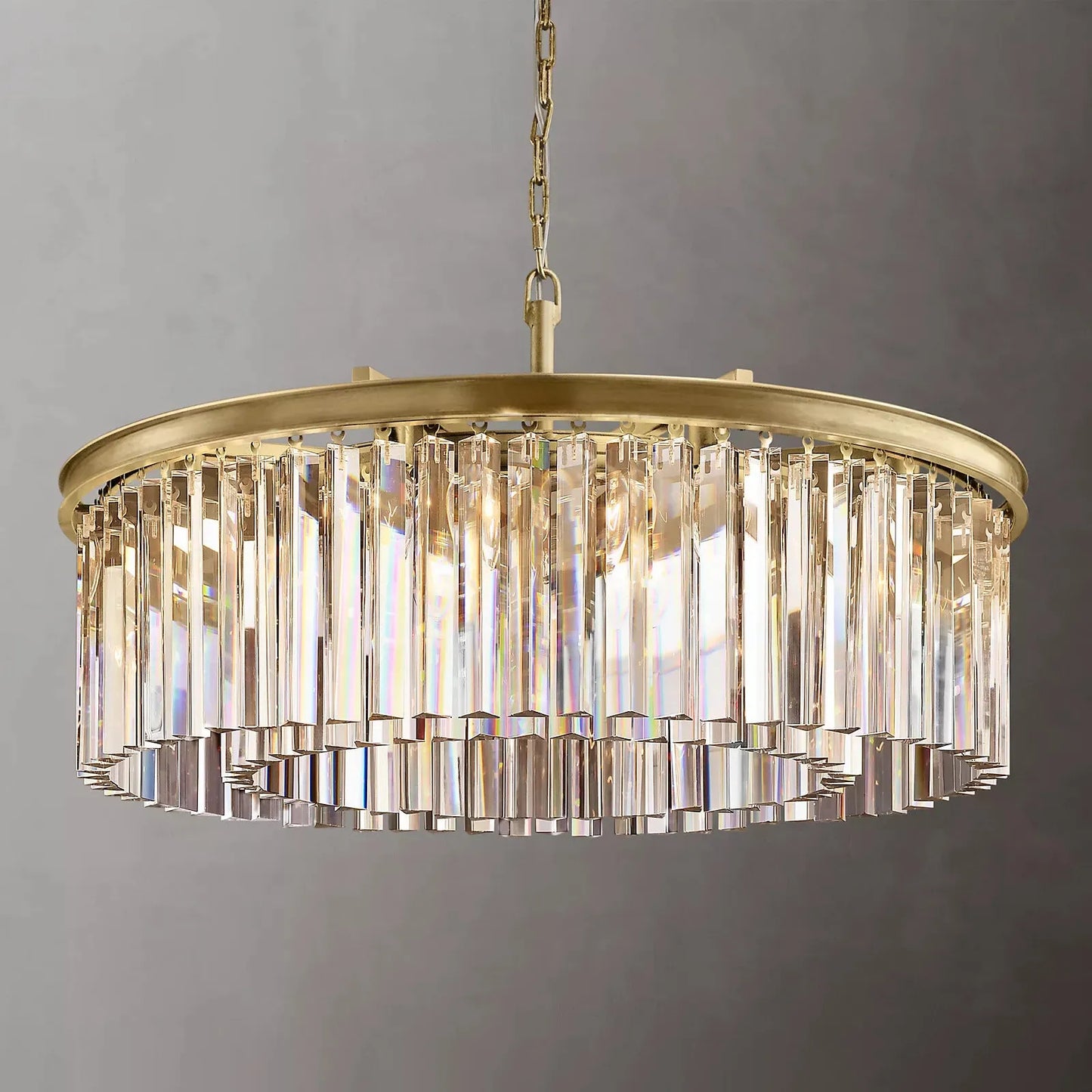 XINYUE Crystal Round Chandelier