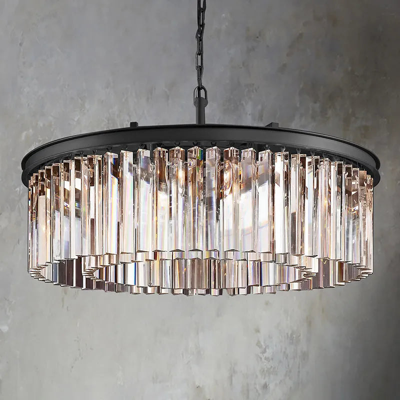 XINYUE Crystal Round Chandelier