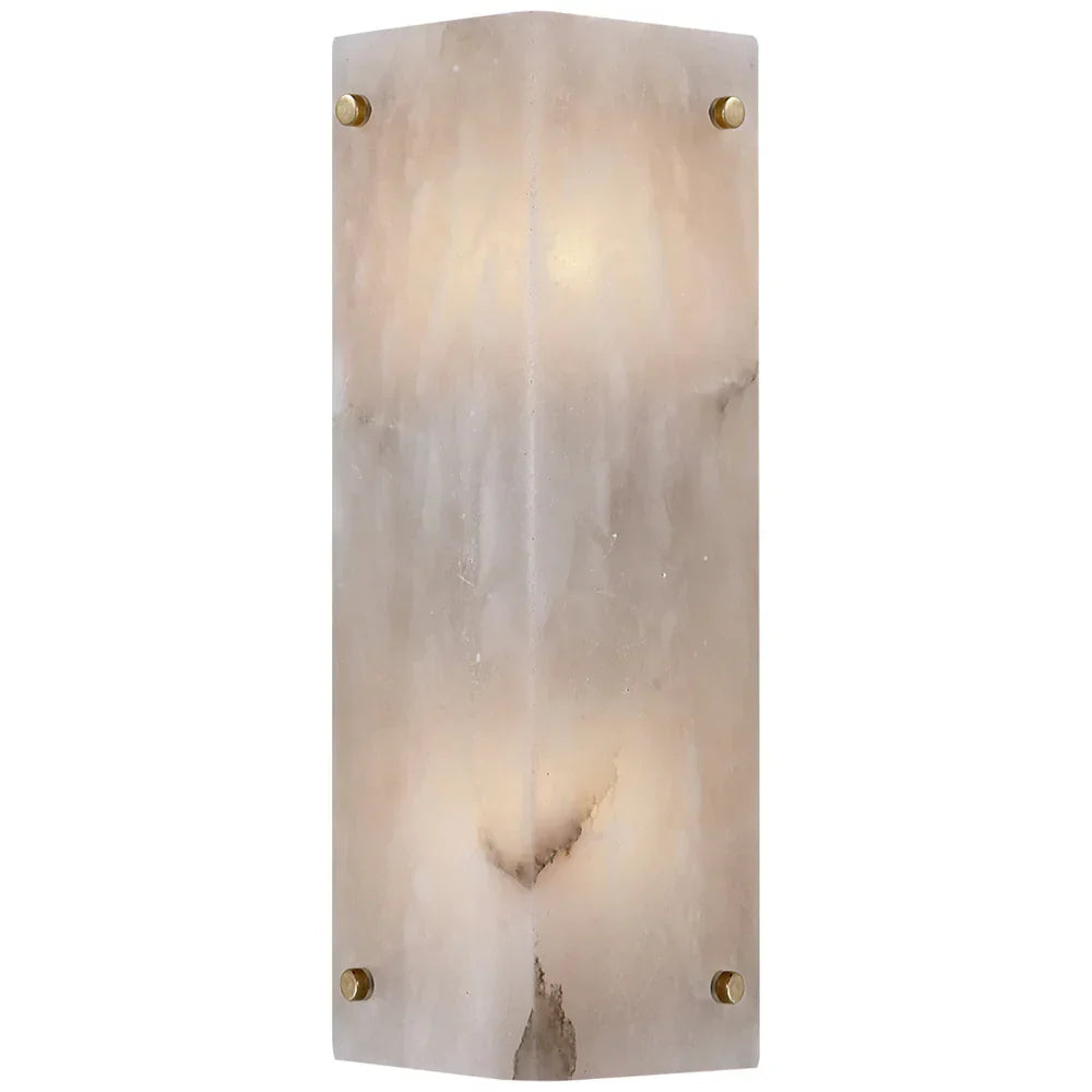 Raffi Clayton Alabaster Wall Sconce, Indoor Beside Wall Lamp