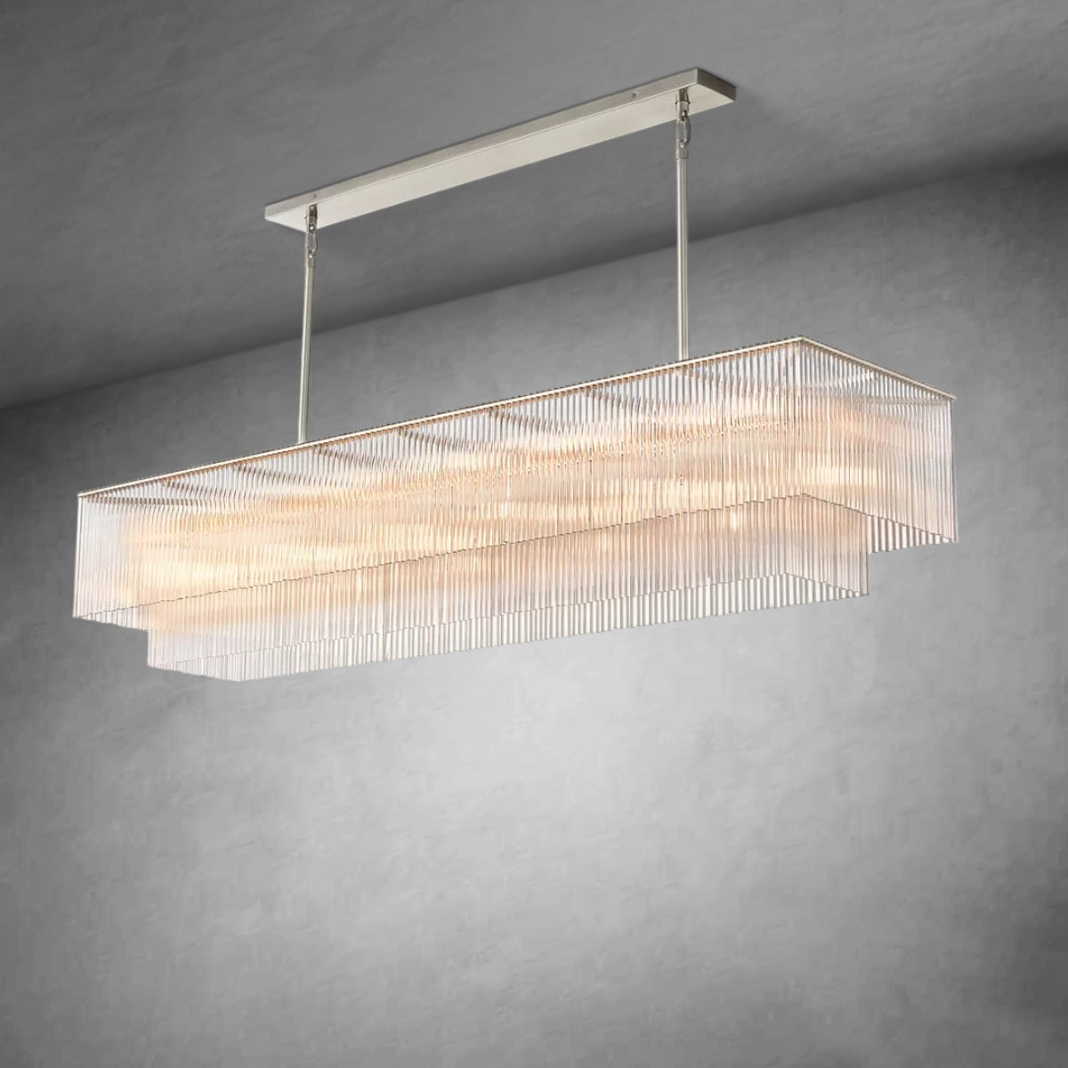 XINYUE Amadeo Rectangular Chandelier 72''
