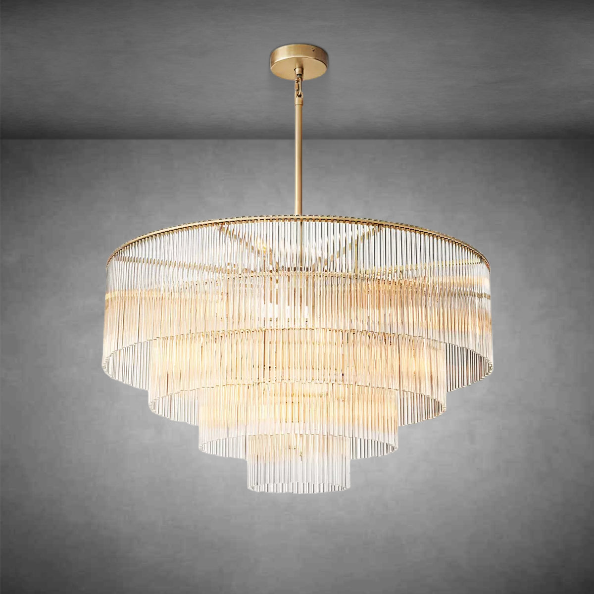 XINYUE Amadeo Round Chandelier 40" for living room