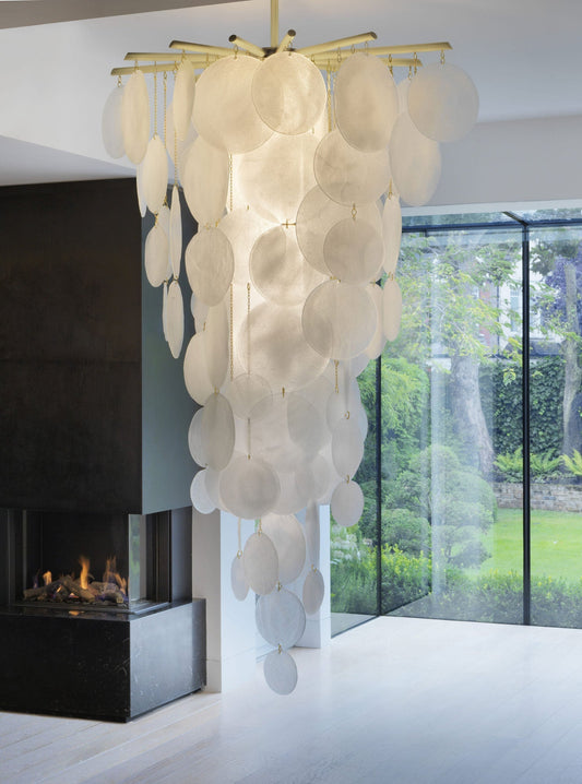 Ella GLASS Cascade Chandelier 78.7''