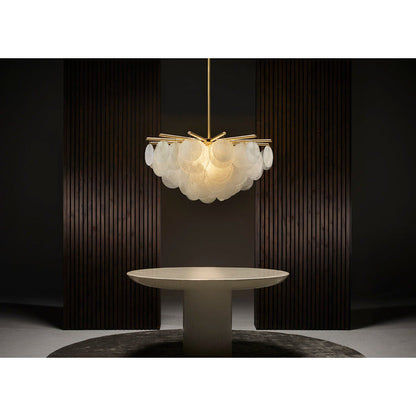Ella Glass Round Pendant 35'' 47''