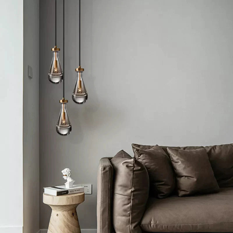 xinyue Lighting Raindrop 3 Lights Pendant Lamp, Mini Kitchen Island Lamp