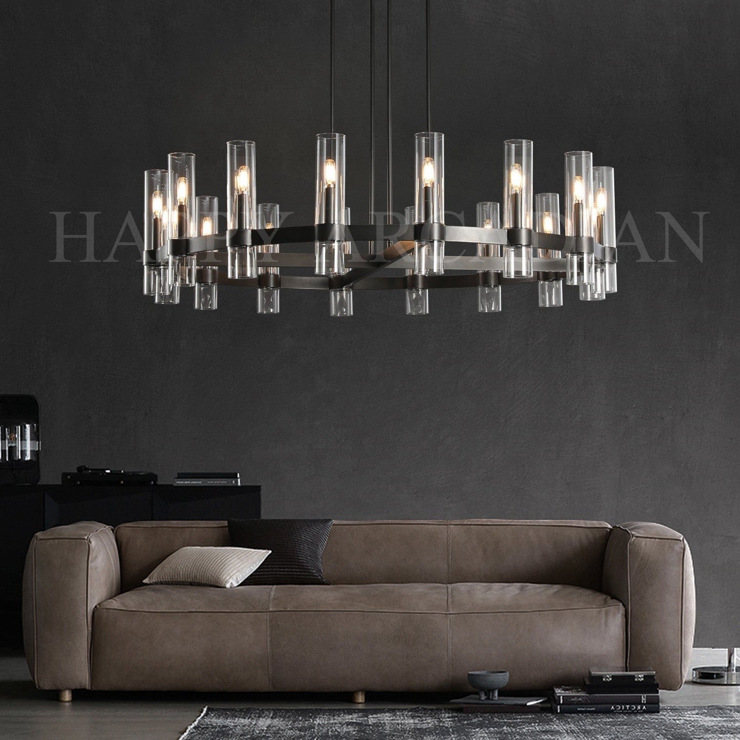 xinyue Lighting Rebecca Round Chandelier 60″, 20-Lights