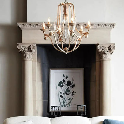 Gothic Bonita Chandelier- Silver