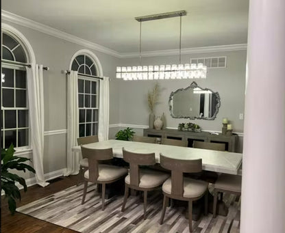 xinyue Lighting  Harrison Crystal Rectangular Chandelier 54" 72"