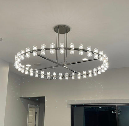 xinyue Lighting  Harrison Crystal Round Chandelier 60"