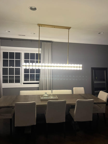 xinyue Lighting  Harrison Crystal Rectangular Chandelier 54" 72"