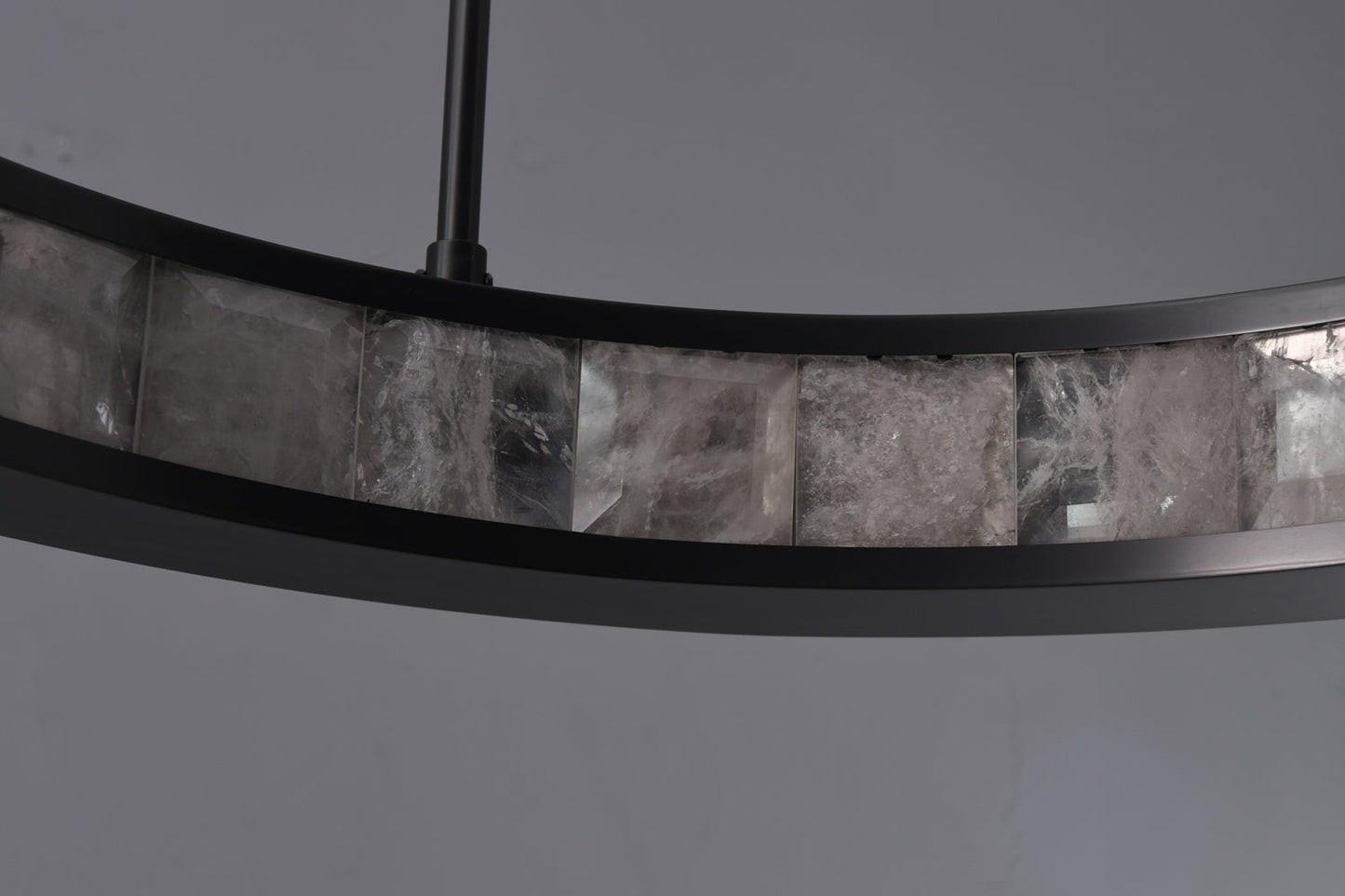 Rosario Luxury Round Rock Crystal Pendant Chandelier Lighting