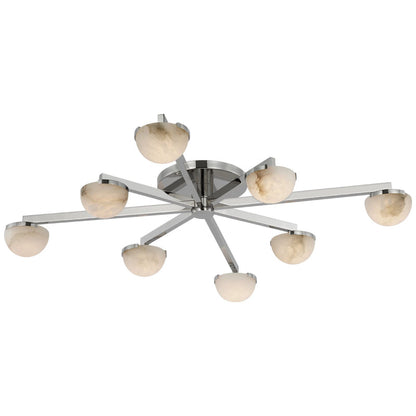 Gisoo Alabaster Large Staggered Arm Flush Mount