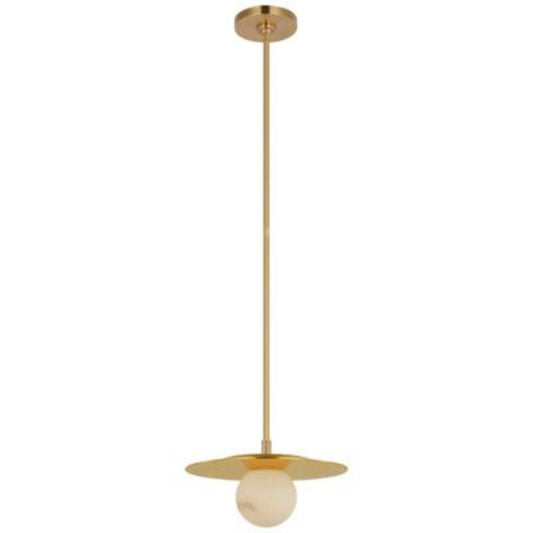 Bobbie Alabaster Round Ball Kitchen Isalnd Pendant  Lamp 12''