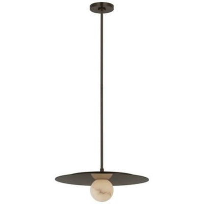 Bobbie Alabaster Indoor Round Ball Pendant Lamp 18'' for Kitchen Island