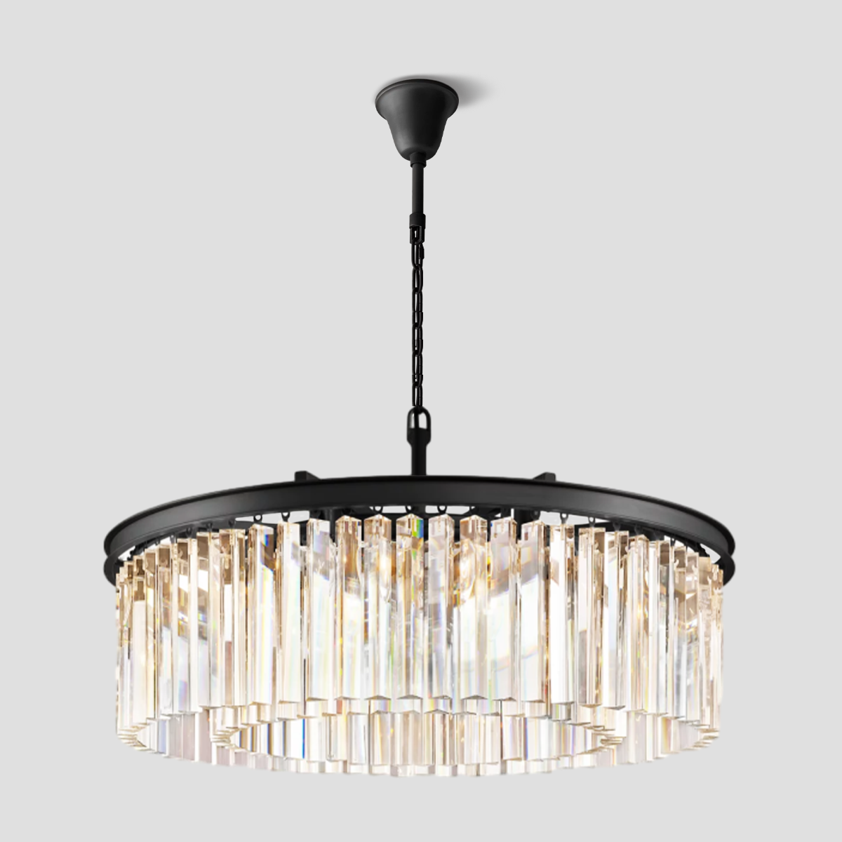 XINYUE Crystal Round Chandelier