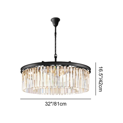 XINYUE Crystal Round Chandelier