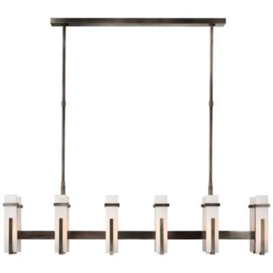xinyue  Fowler Malik Large Linear Alabaster Chandelier