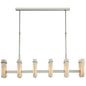 xinyue  Fowler Malik Large Linear Alabaster Chandelier