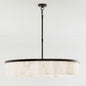 Windham Alabaster One-Tile Round Chandelier